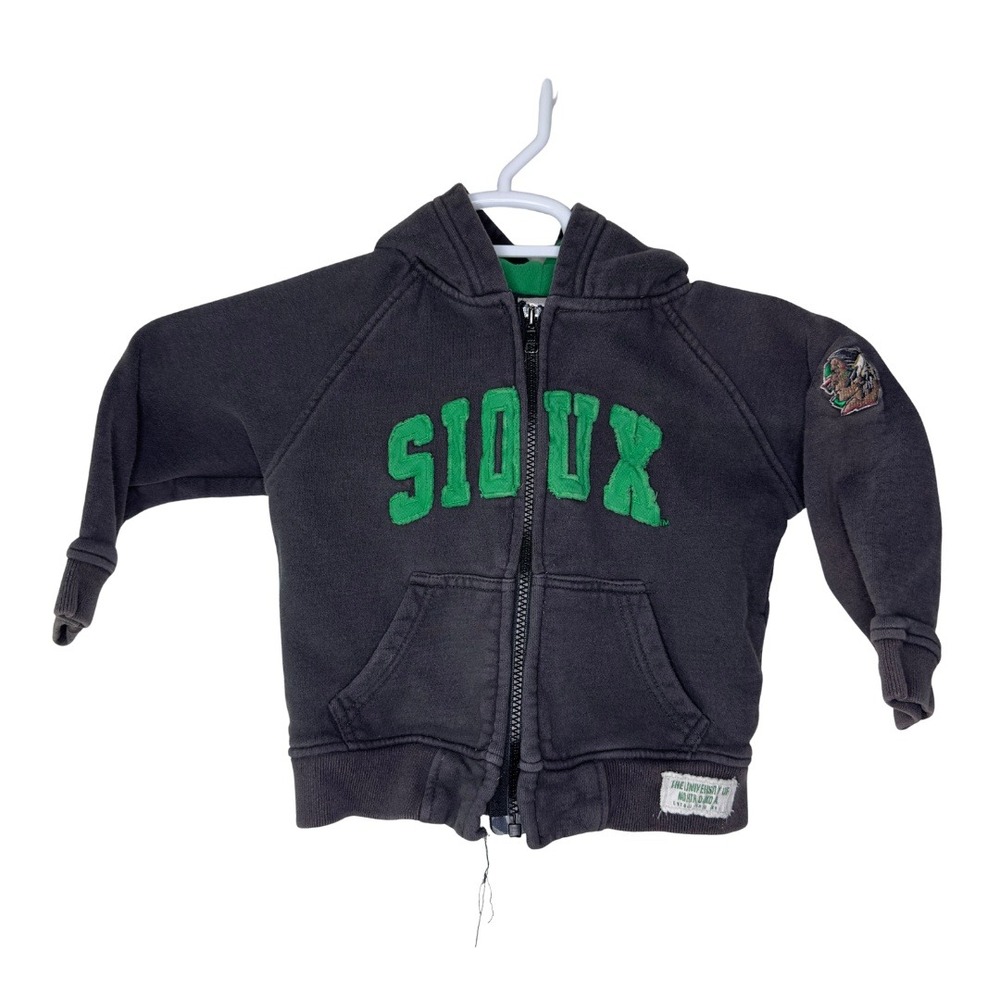 Colosseum UND Sioux‎ University of North Dakota Kids Toddler 3T Hoodie Full Zip